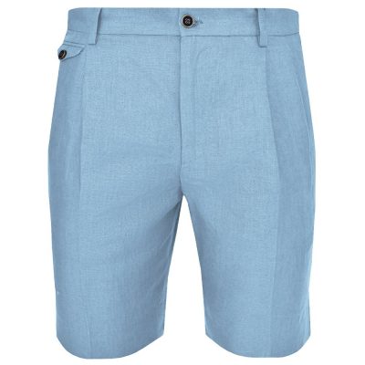 Dolce & Gabbana Light Blue Linen Short