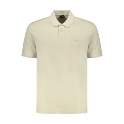 Hugo Boss Beige Cotton Polo Shirt