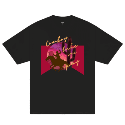 Marlboro Cowboy Take Me Away Unisex T-Shirt Cotton Graphic Tee