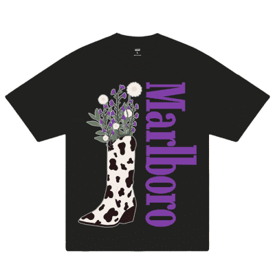 Marlboro Flower In My Boot Unisex T-Shirt Cotton Graphic Tee