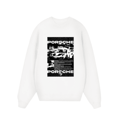 Porsche Street Style Sweater Unisex Cotton Graphic Sweatshirt