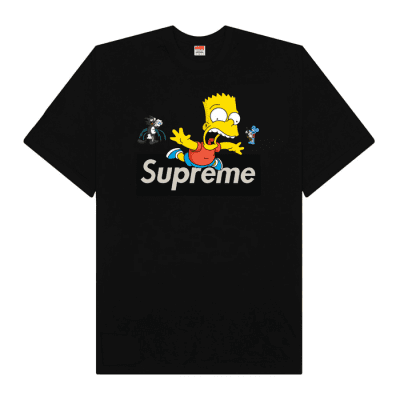 Supreme Simpson With Itchy Unisex T-Shirt Cotton Graphic Tee