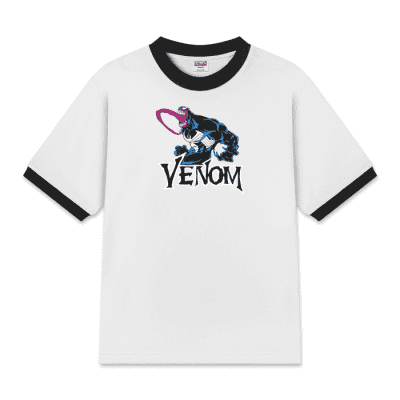 Unisex Cotton Ringer Relaxed Fit Marvel Venom