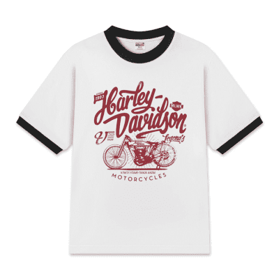 Unisex Cotton Ringer Relaxed Fit  Ride the Legend
